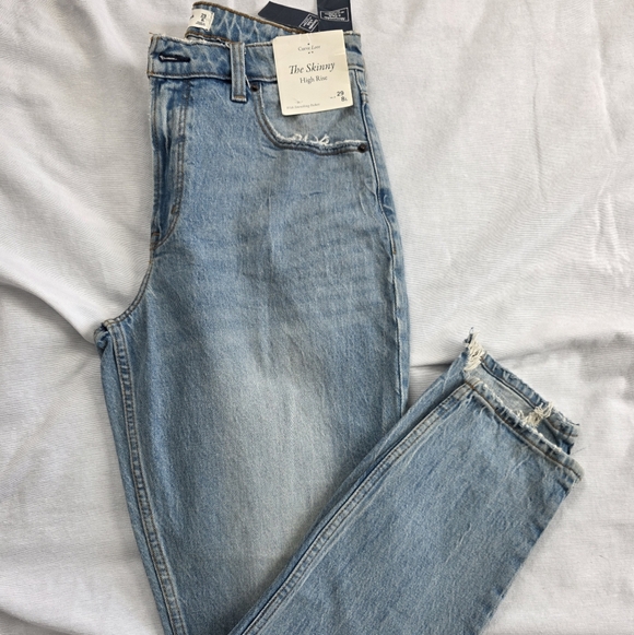 Abercrombie & Fitch Denim - Abercrombie Light Blue High Rise Skinny Jeans